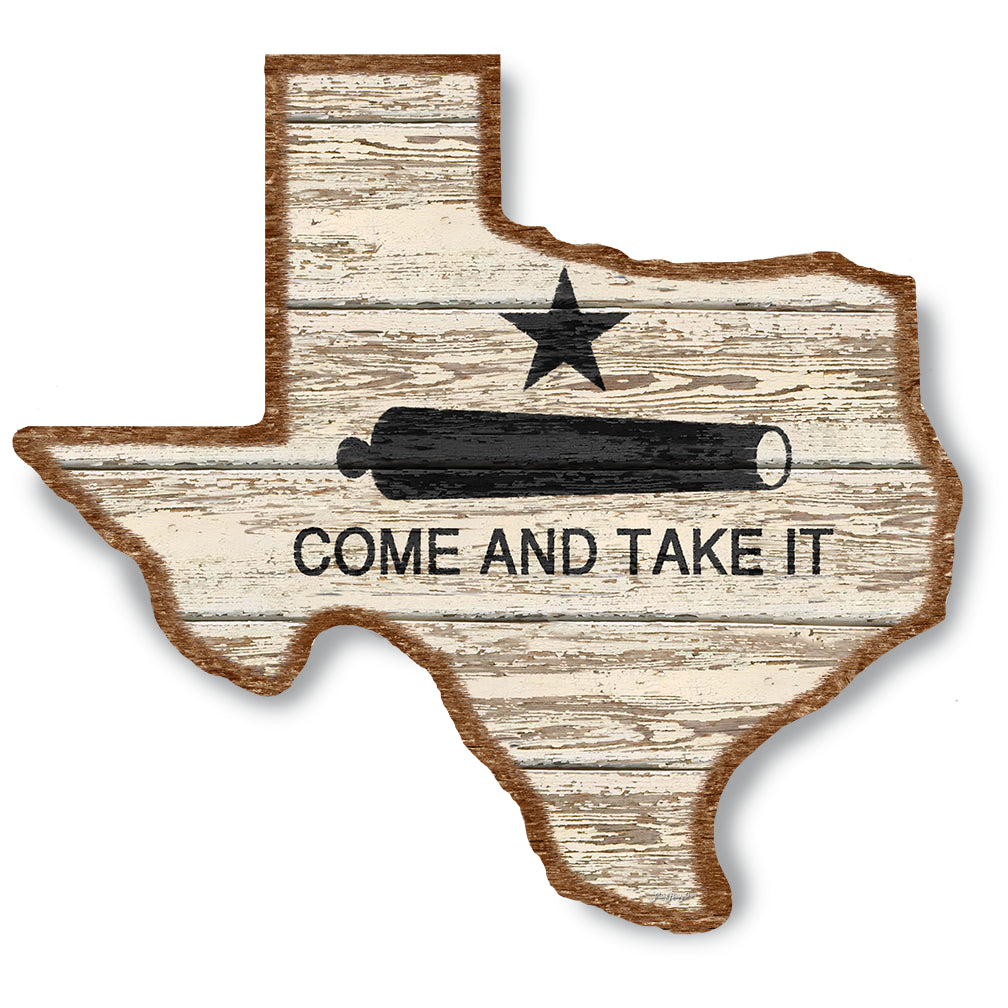 Come And Take It On Wood Texas