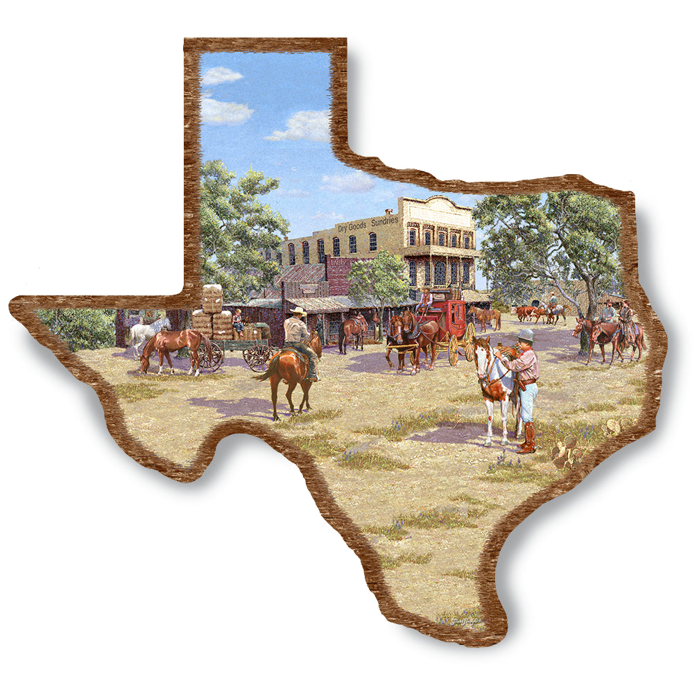 Lone Star Passage On Wood Texas