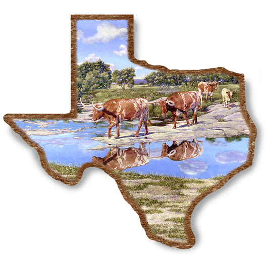 Crossing The Llano On Wood Texas